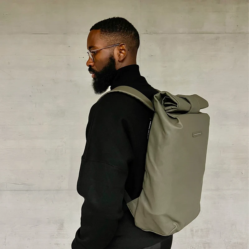 SoFo Rolltop Backpack / Night Blue / Waxed Canvas
