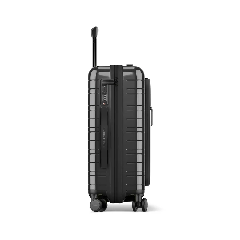M5 / Glossy All Black / Premium Multi Shell / Cabin Size with Front Pocket / Essential
