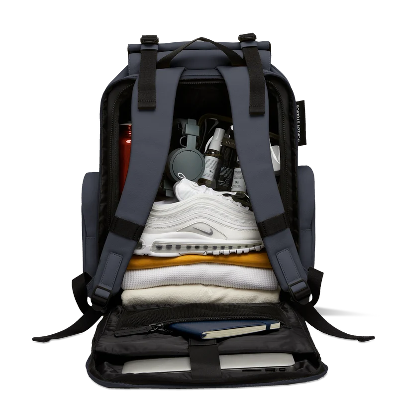 SoFo Backpack Travel / Night Blue / Waxed Canvas