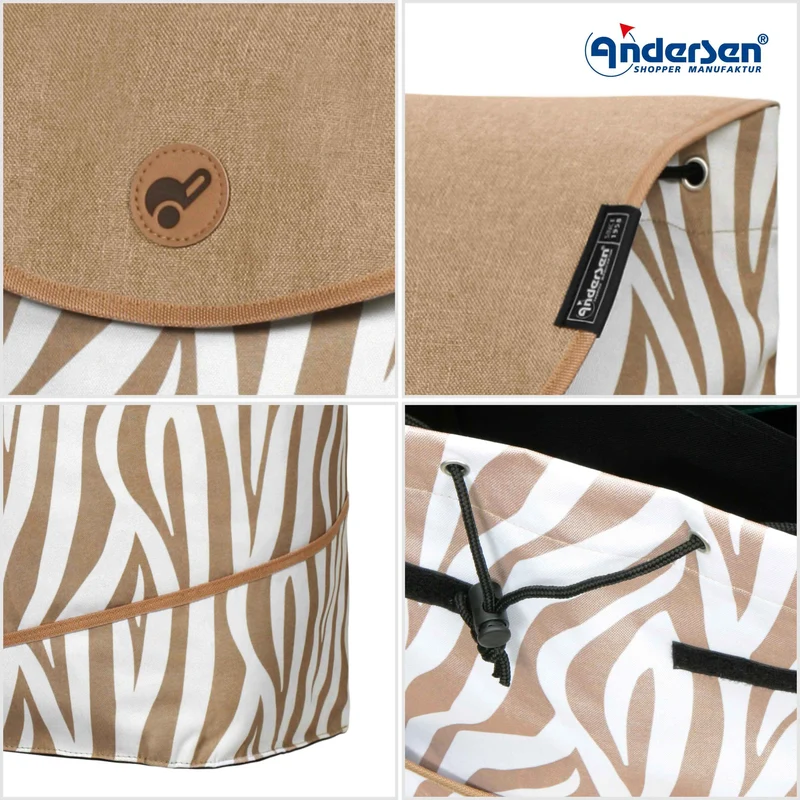 Royal Shopper Tyra, Metallspeichenrad 25 cm - Zebra