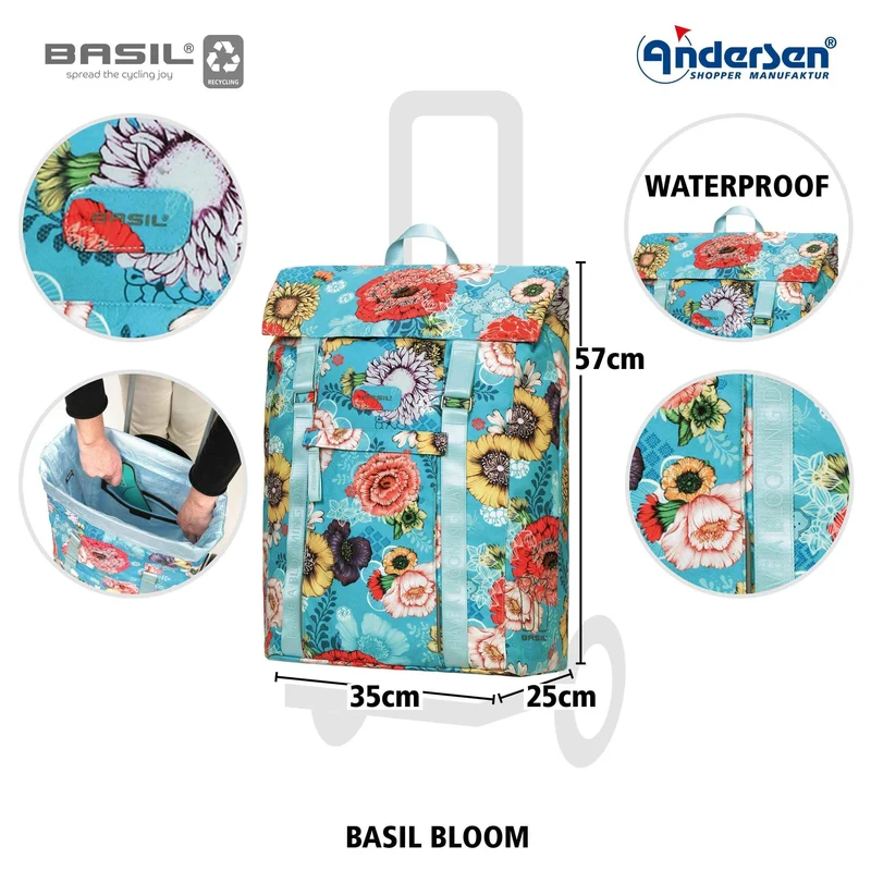 Unus Shopper Basil Bloom - Blau