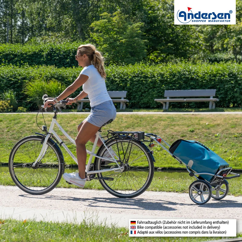 Royal Shopper Plus Ortlieb, Kugellagerrad 25 cm - Petrol