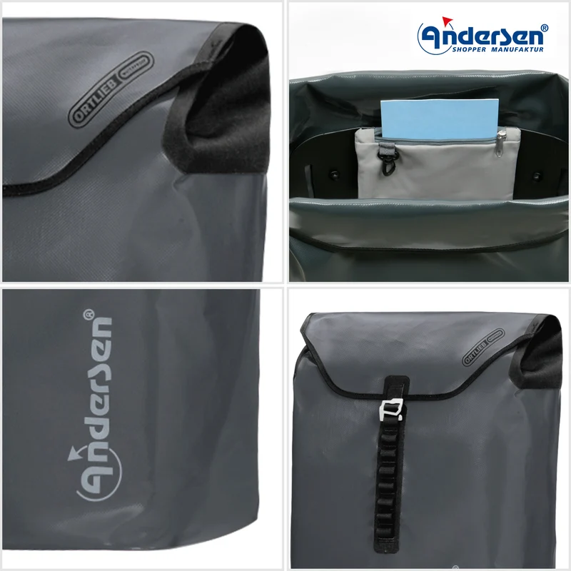 Royal Shopper Plus Ortlieb, Kugellagerrad 25 cm - Anthrazit