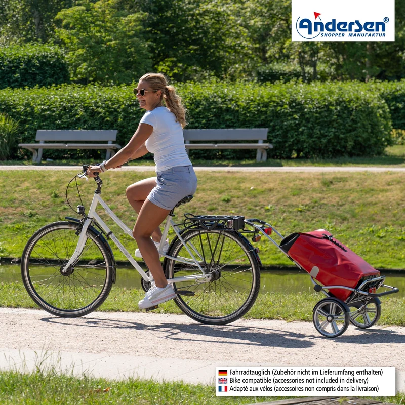 Royal Shopper Plus Ortlieb, Kugellagerrad 25 cm - Rot