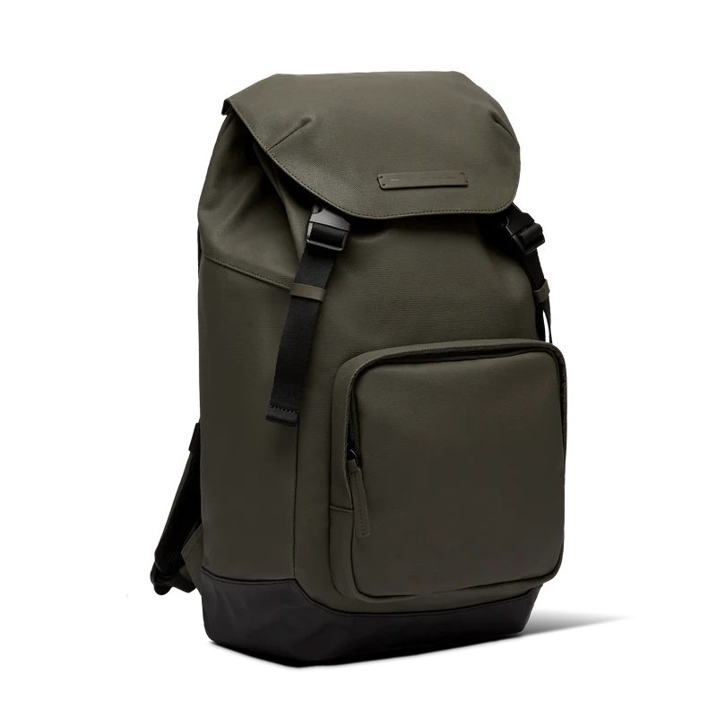 SoFo Backpack City / Dark Olive / Recycled Waxed Canvas