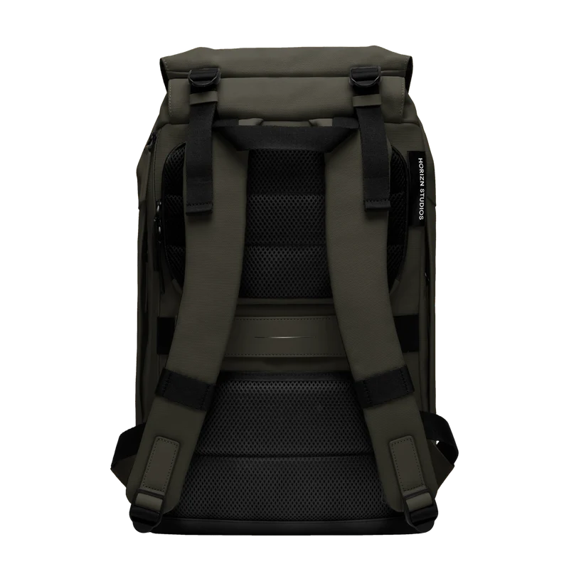 SoFo Backpack City / Dark Olive / Recycled Waxed Canvas