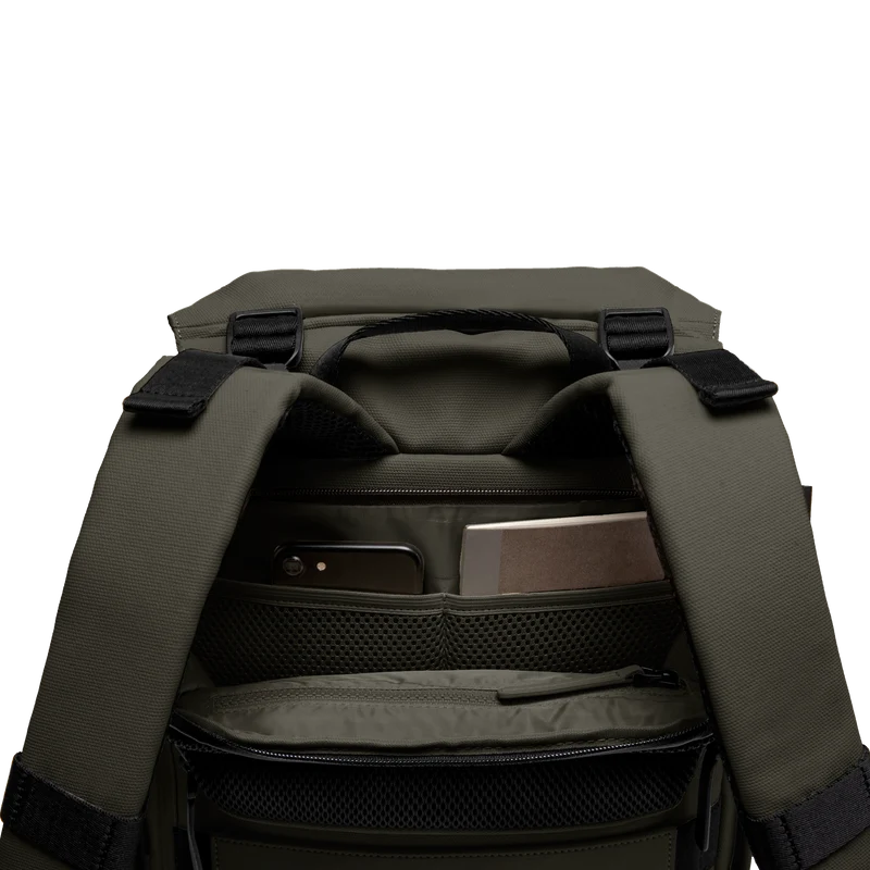 SoFo Backpack City / Dark Olive / Recycled Waxed Canvas
