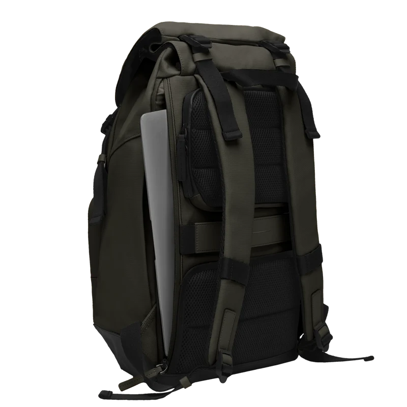SoFo Backpack City / Dark Olive / Recycled Waxed Canvas