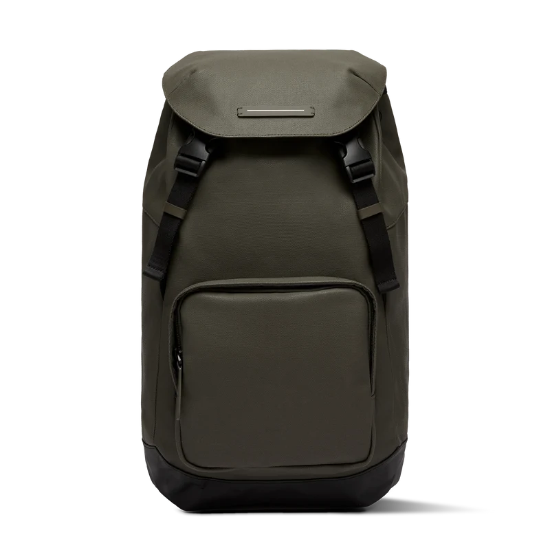 SoFo Backpack City / Dark Olive / Recycled Waxed Canvas