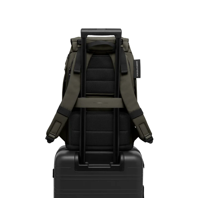 SoFo Backpack City / Dark Olive / Recycled Waxed Canvas