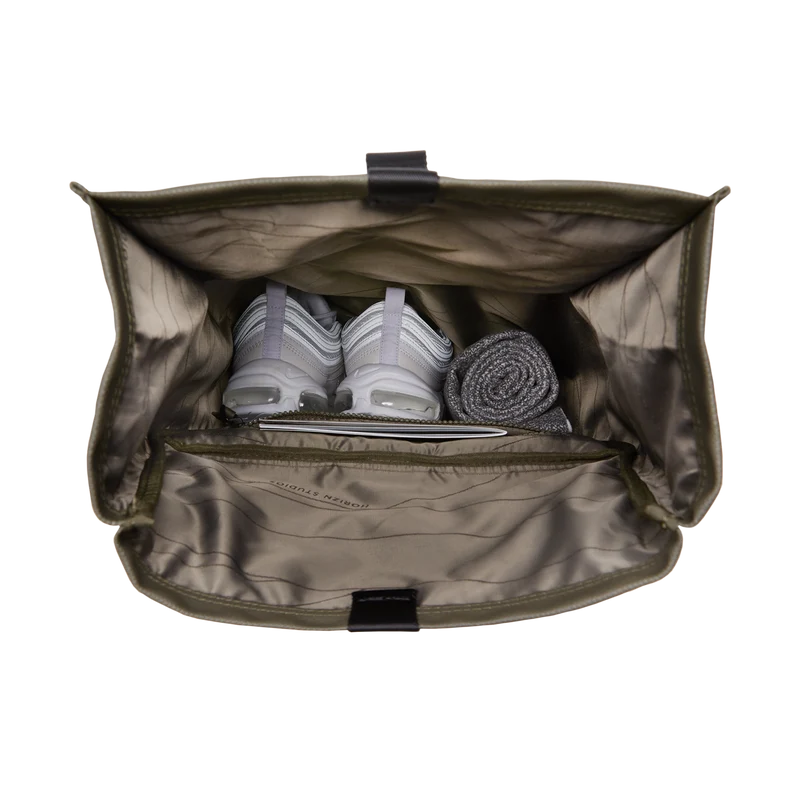 SoFo Rolltop Backpack / Dark Olive / Waxed Canvas