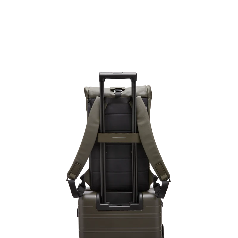 SoFo Rolltop Backpack / Dark Olive / Waxed Canvas
