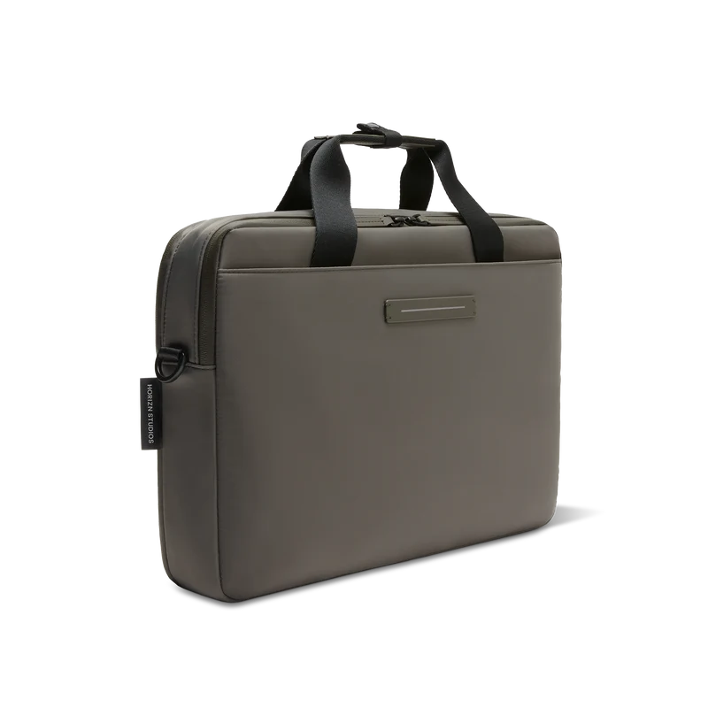 Gion Briefcase / Dark Olive / Recycled Nylon