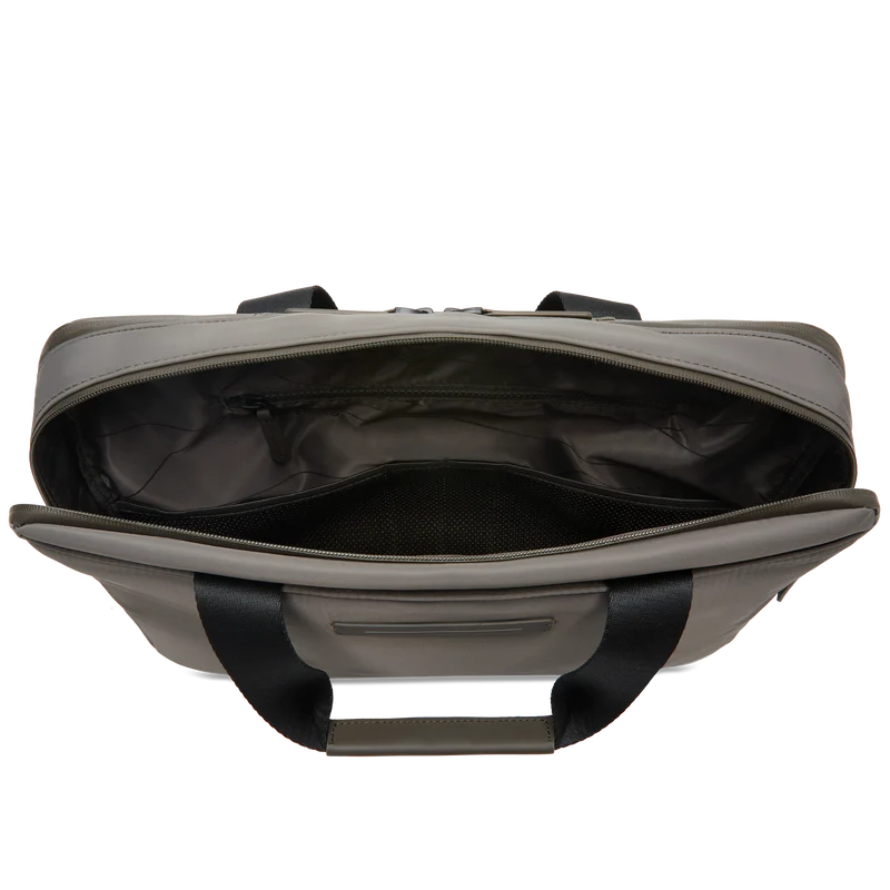 Gion Briefcase / Dark Olive / Recycled Nylon