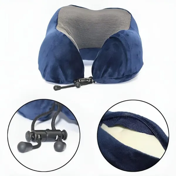 Reisekissen Komfort Set – Nackenkissen, Ohrstöpsel & Schlafmaske, für Flug, Zug & Auto