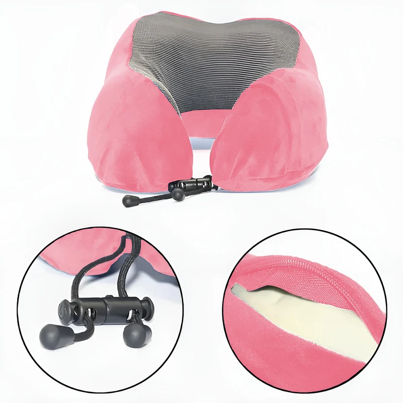 Reisekissen Komfort Set – Nackenkissen, Ohrstöpsel & Schlafmaske, für Flug, Zug & Auto