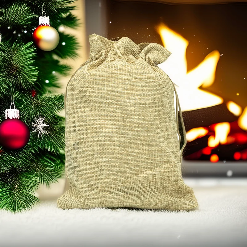 Chlaus-Säcke Jute – 20x15 cm, natürlich & umweltfreundlich, für Samichlaus & Advent