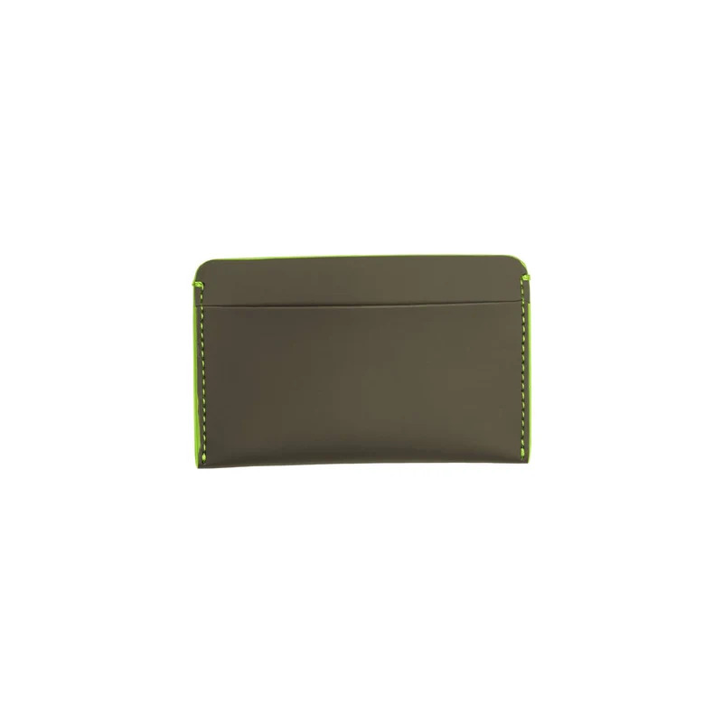 Cardholder / Dark Olive - Neon Green