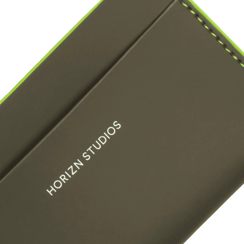 Cardholder / Dark Olive - Neon Green