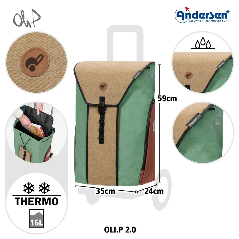 Royal Shopper Oli.P 2.0, Luft-Kugellagerrad 25 cm - Beige