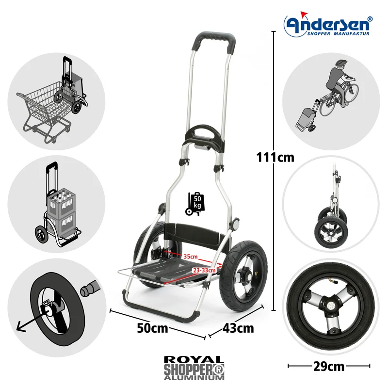 Royal Shopper Ortlieb, Luft-Kugellagerrad 29 cm - Petrol