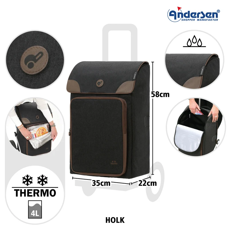Royal Shopper Holk, Luft-Kugellagerrad 25 cm - Schwarz