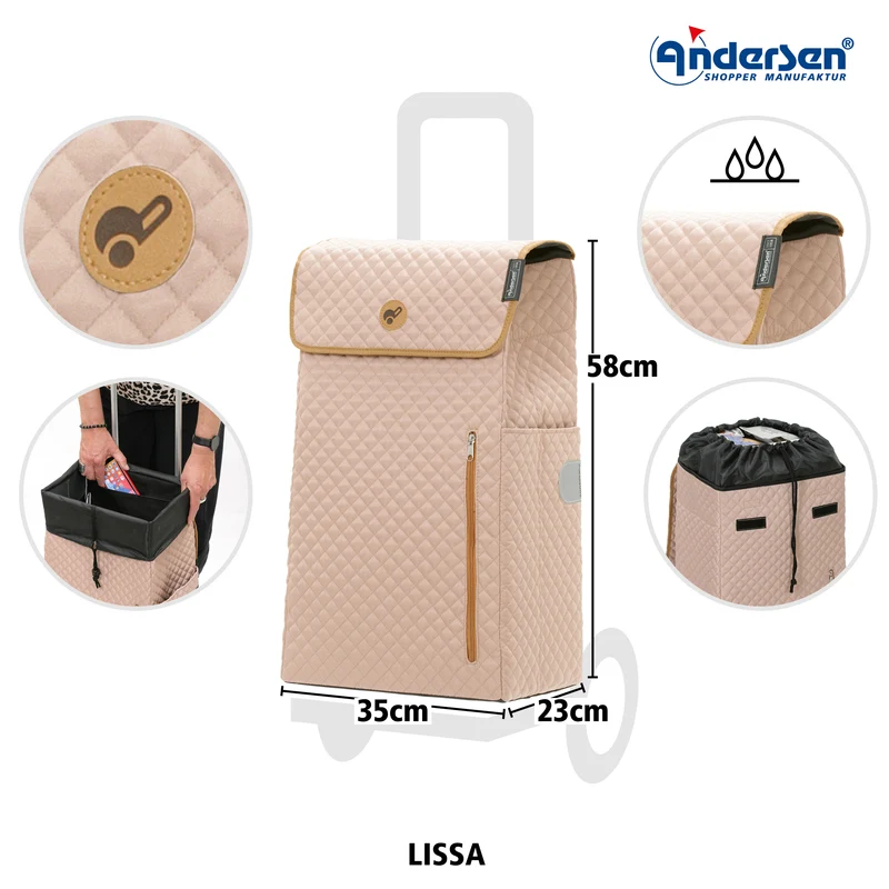 Royal Shopper Lissa, Luft-Kugellagerrad 25 cm - Sand