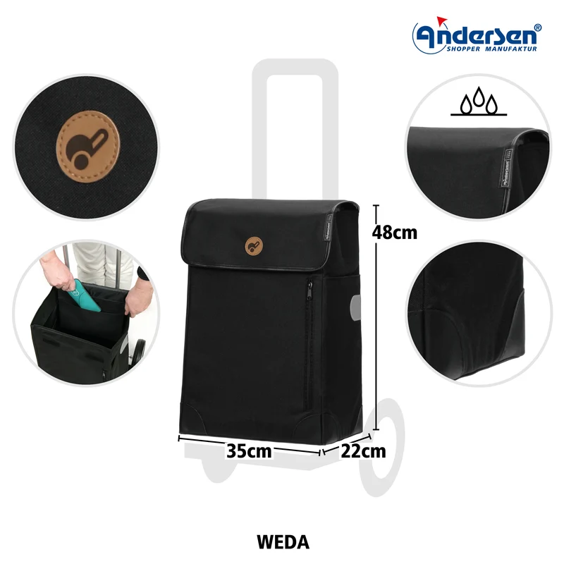 Tasche Weda - Schwarz
