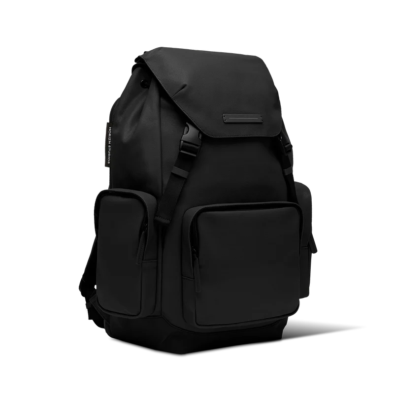 SoFo Backpack Travel / Black / Waxed Canvas