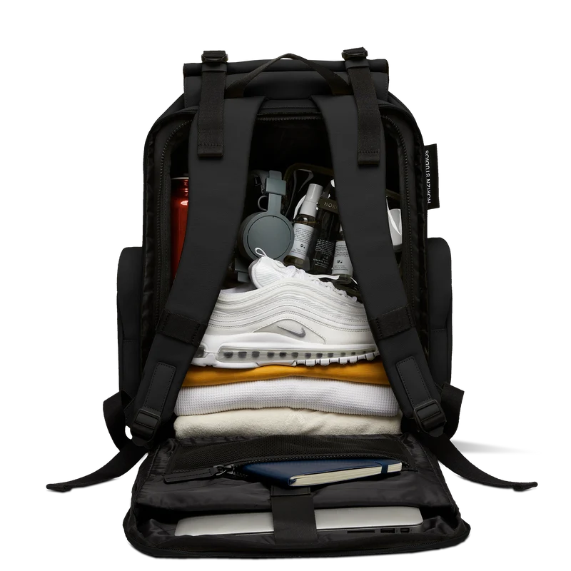 SoFo Backpack Travel / Black / Waxed Canvas