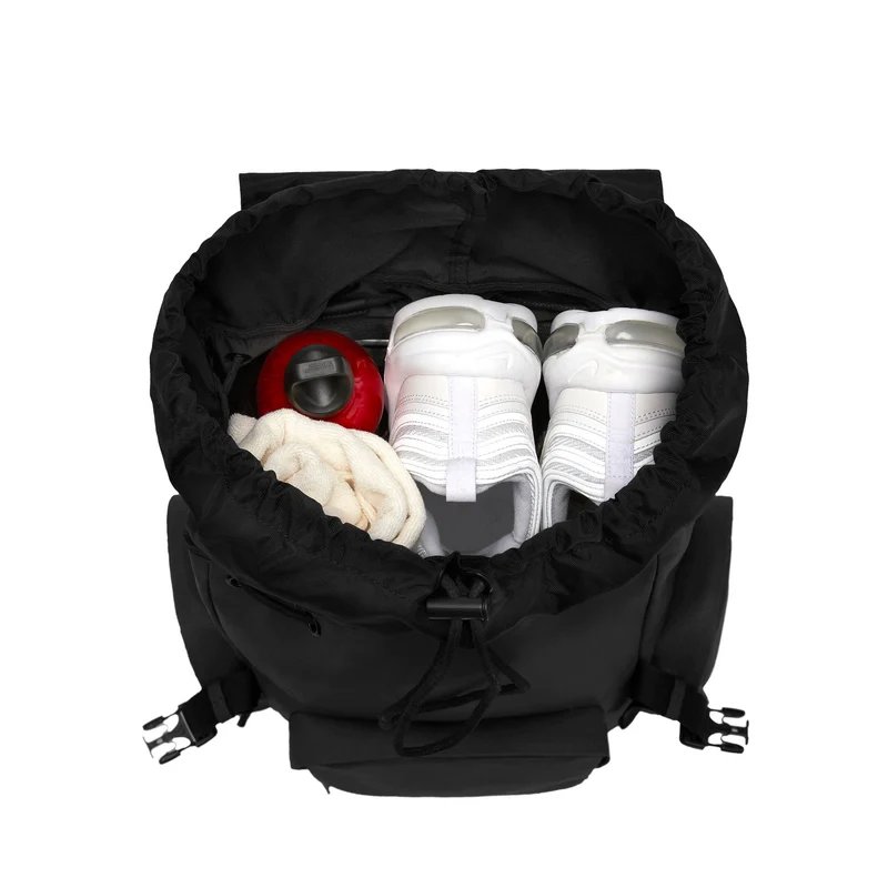 SoFo Backpack Travel / Black / Waxed Canvas