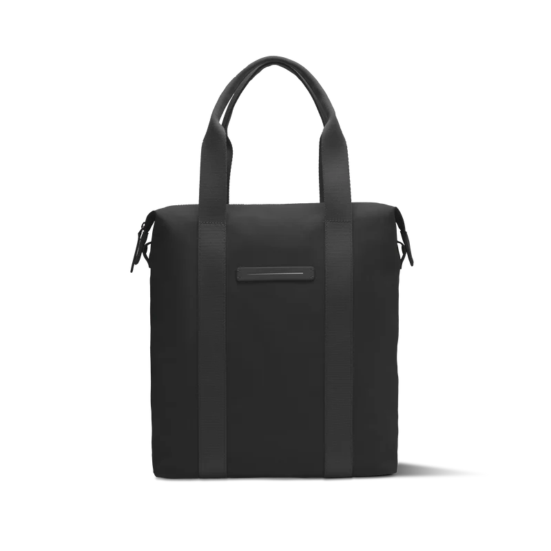 SoFo Vertical Tote / All Black / Waxed Canvas
