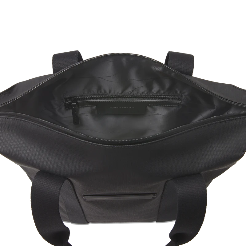 SoFo Vertical Tote / All Black / Waxed Canvas