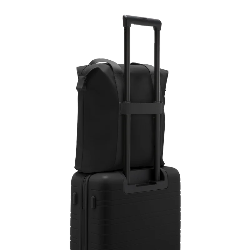 SoFo Vertical Tote / All Black / Waxed Canvas
