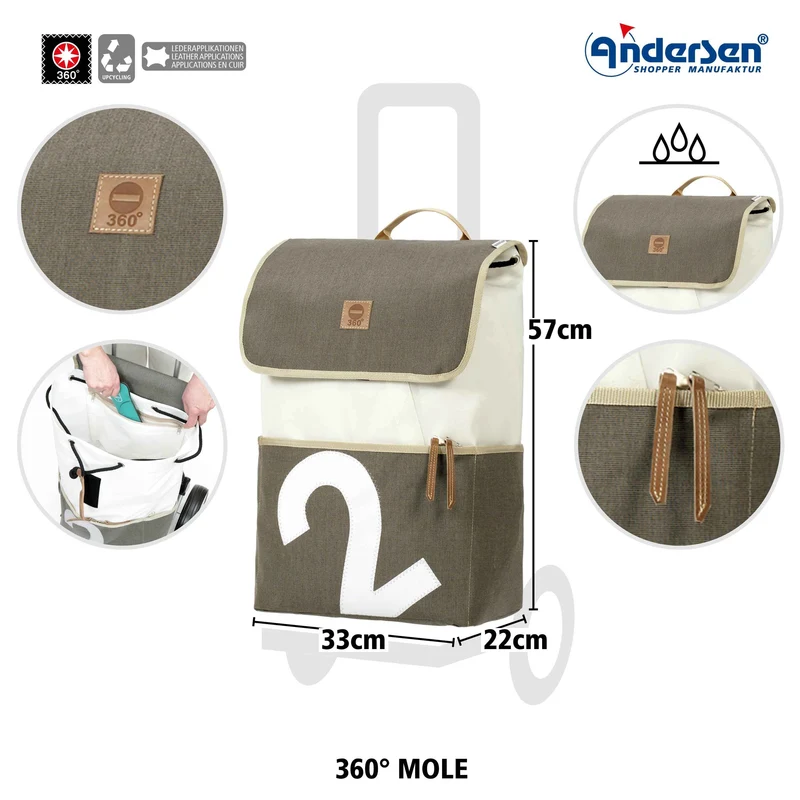 Royal Shopper 360° Mole, Luft-Kugellagerrad 25 cm - 2