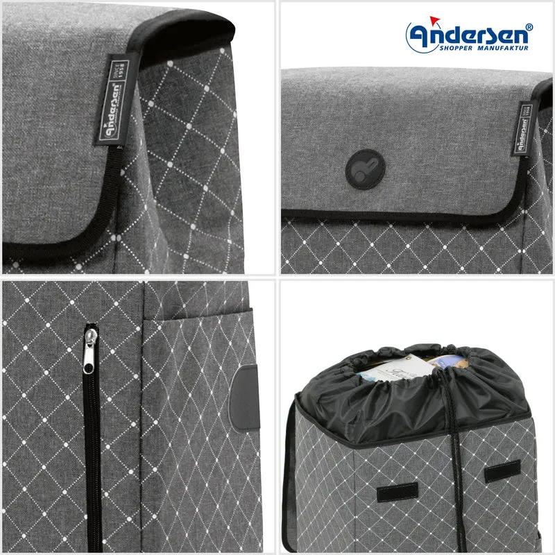 Quattro Shopper Sofia - Anthrazit