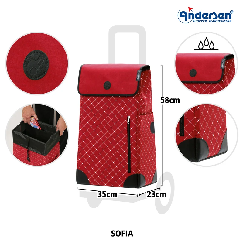 Quattro Shopper Sofia - Rot
