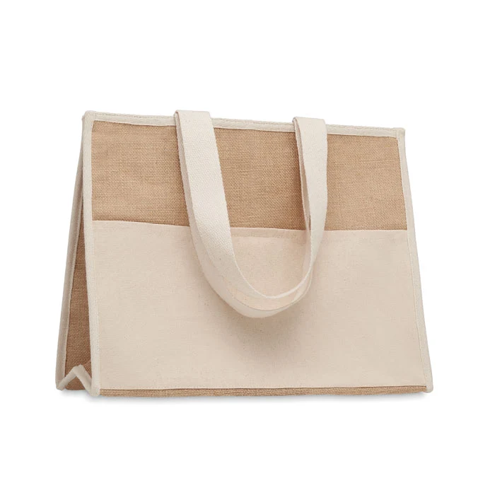 Jute-Canvas Shopping Tasche