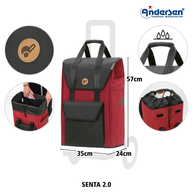 Royal Shopper Senta 2.0, Metallspeichenrad 25 cm - Rot