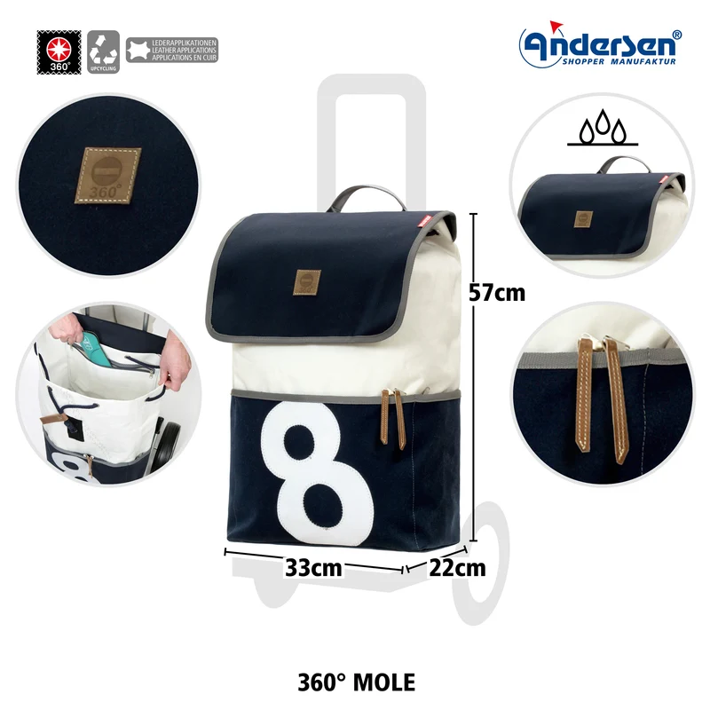 Royal Shopper 360° Mole, Metallspeichenrad 25 cm - 8
