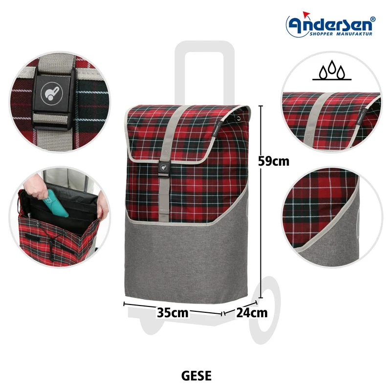 Royal Shopper Gese, Metallspeichenrad 25 cm - Rot