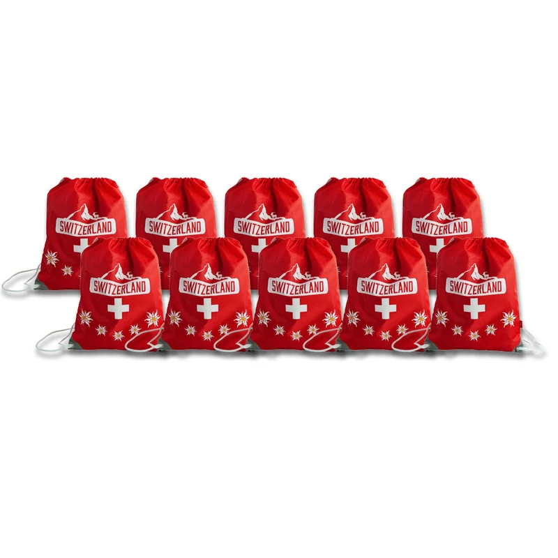 SWISS ETHNO Turnbeutel mit Sicherheits Reflektoren