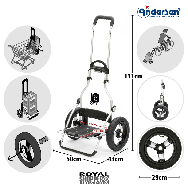 Royal Shopper Eske, Luft-Kugellagerrad 29 cm - Braun