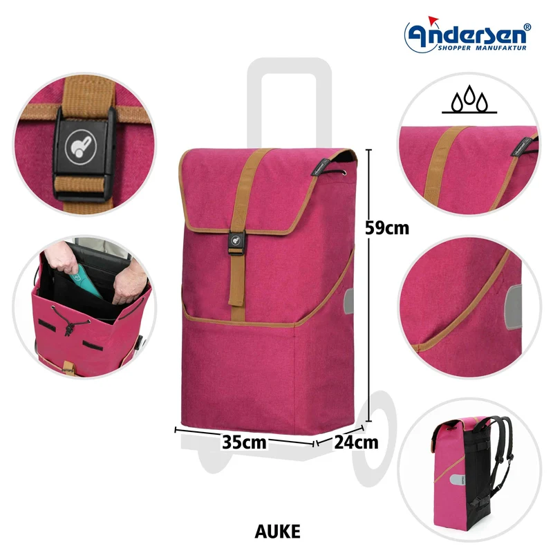 Royal Shopper Auke, Luft-Kugellagerrad 29 cm - Rubin