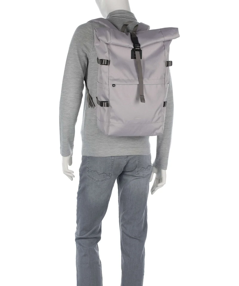 Sandqvist Icon L Rolltop Rucksack light grey