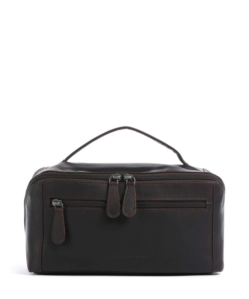 The Chesterfield Brand Wax Pull Up Cow Elmia Kulturbeutel brown