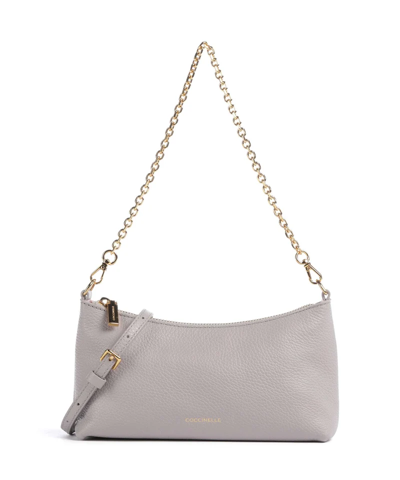 Coccinelle Aura Schultertasche oyster