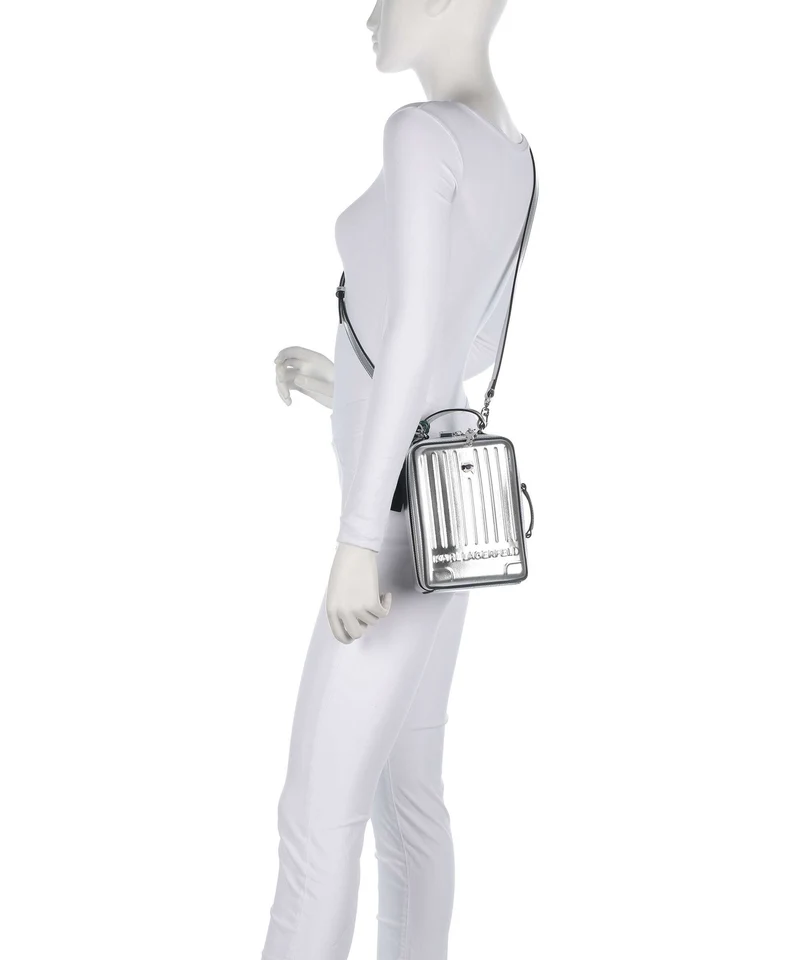 Karl Lagerfeld Ikon Umhängetasche silver