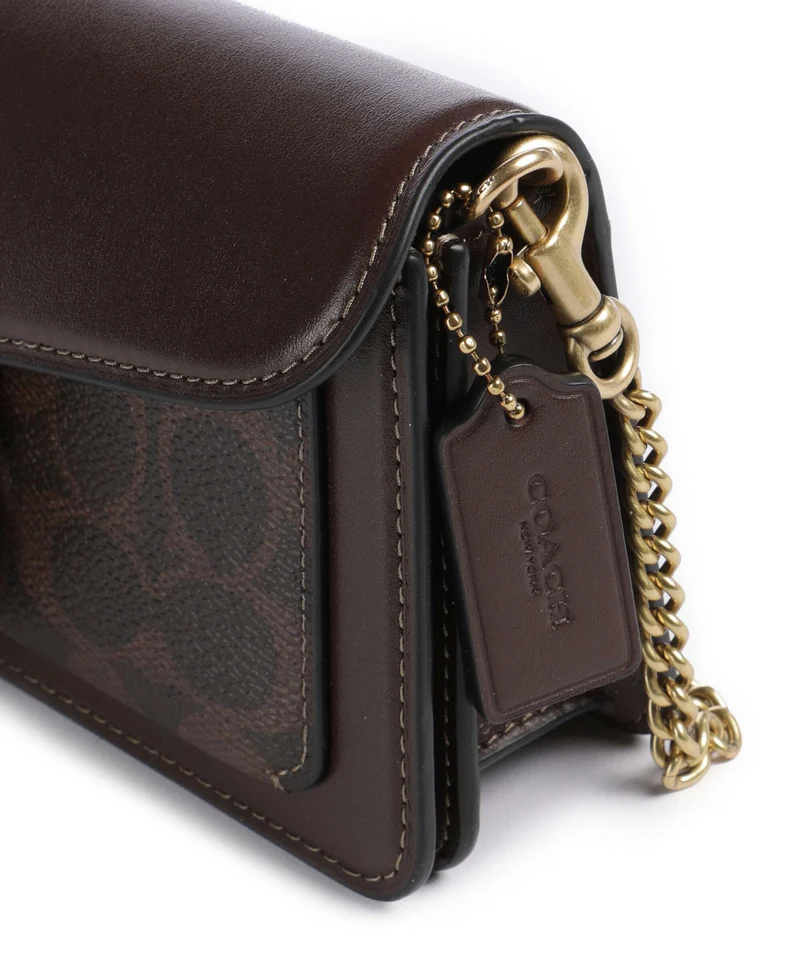 Coach Tabby Signature Chain 19 Umhängetasche maple