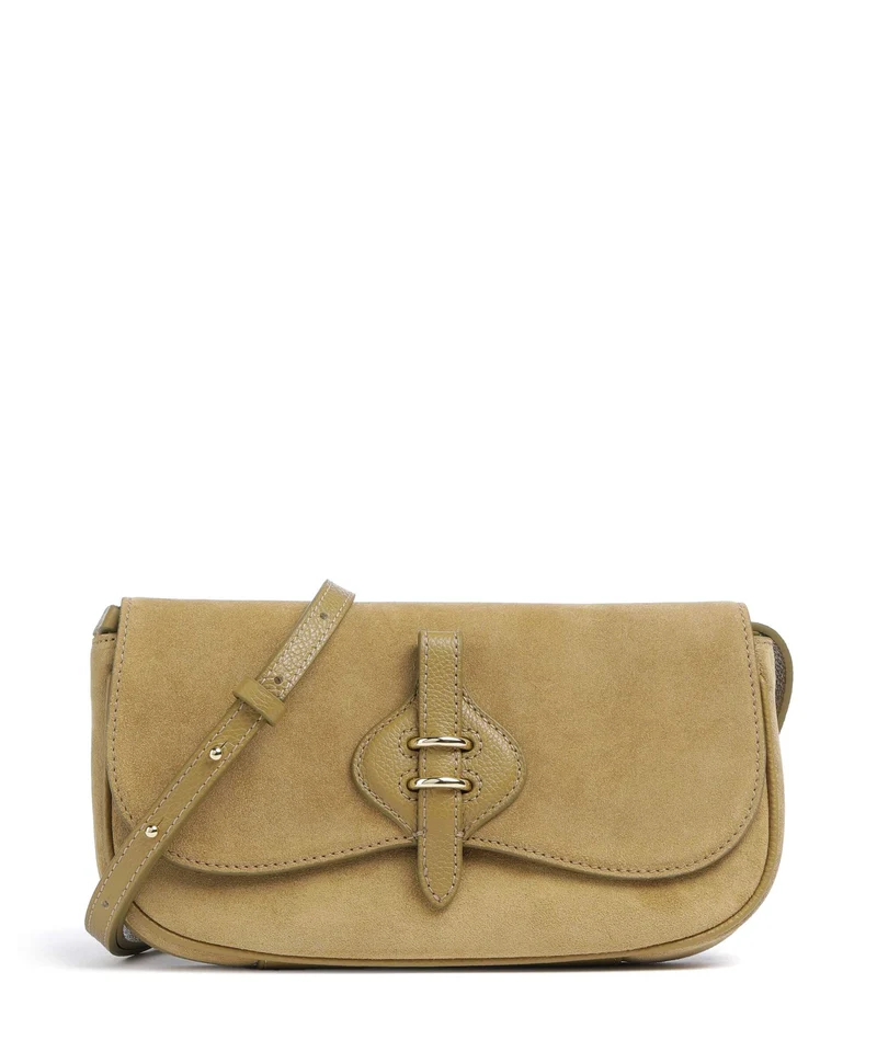 Coccinelle Mavery Suede Umhängetasche seagrass